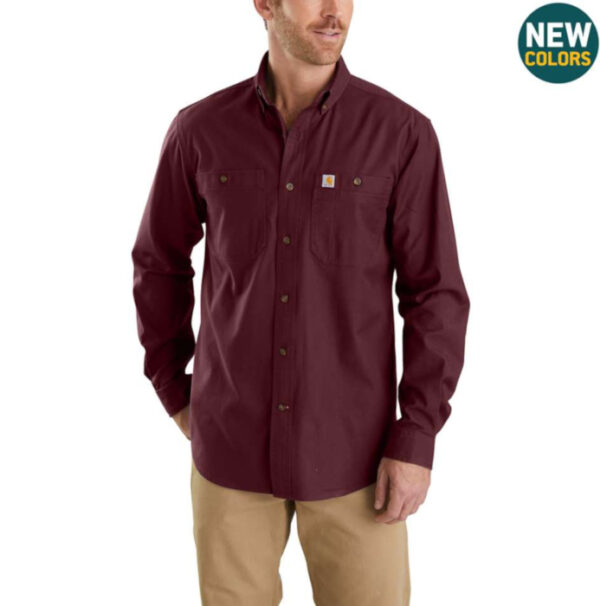 Carhartt Men's Rugged Flex Rigby Long-Sleeve Work Shirt - Image 6