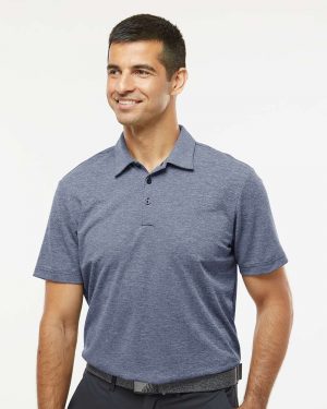 Adidas Heathered Polo - Image 3