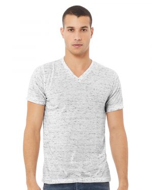 Bella + Canvas Textured Jersey V-Neck Tee