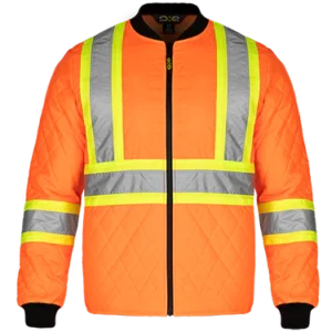 Canada Sportswear Men's Hi-vis Quilted Freezer Jacket - Image 4