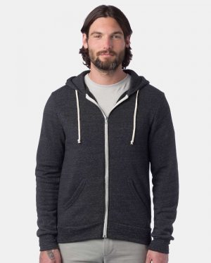 Alternative Rocky Eco-Fleece Full-Zip Hooded Sweatshirt - Image 2