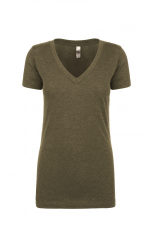 Next Level Women’s Tri-Blend Deep V - Image 9