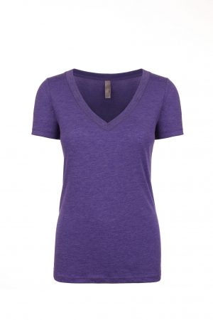 Next Level Women’s Tri-Blend Deep V - Image 7