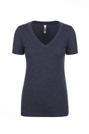 Next Level Women’s Tri-Blend Deep V - Image 4