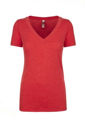 Next Level Women’s Tri-Blend Deep V - Image 3