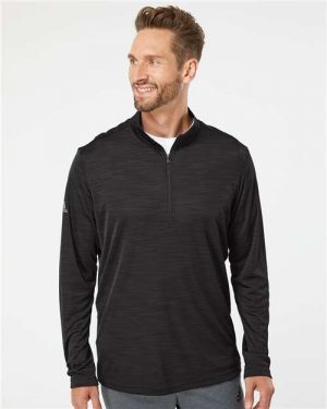 Adidas Lightweight Mélange Quarter-Zip Pullover - Image 2