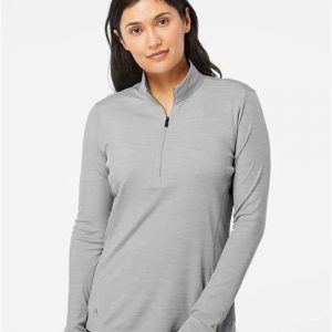 Adidas Women's Lightweight Mélange Quarter-Zip Pullover