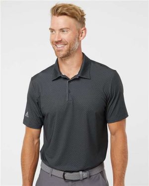 Adidas Diamond Dot Print Polo - Image 2