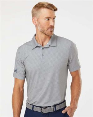 Adidas Diamond Dot Print Polo - Image 4