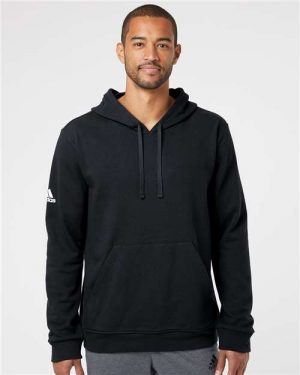 Adidas Fleece Hooded Sweatshirt - Image 3