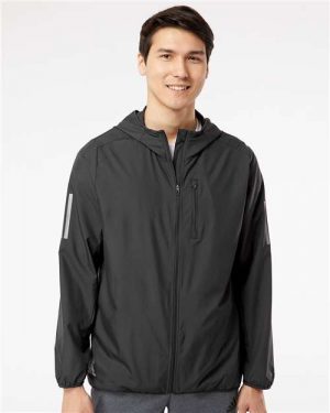Adidas Hooded Full-Zip Windbreaker - Image 2