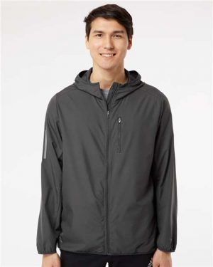 Adidas Hooded Full-Zip Windbreaker - Image 4