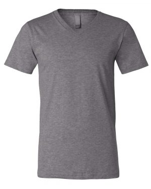 Bella + Canvas Heather CVC V-Neck Tee - Image 3