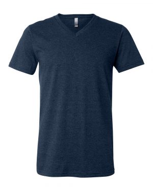Bella + Canvas Heather CVC V-Neck Tee - Image 2