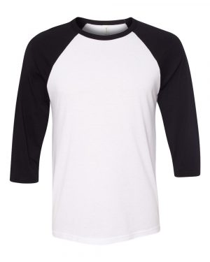 Bella + Canvas Three-Quarter Sleeve Baseball Tee - Image 3