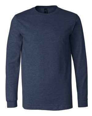 Bella + Canvas Heather CVC Long Sleeve Tee - Image 3