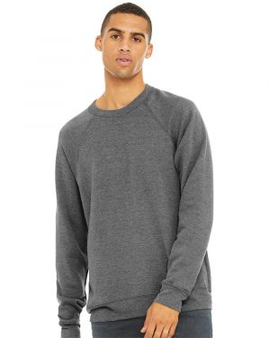 Bella + Canvas Sponge Fleece Raglan Crewneck Sweatshirt - Image 10
