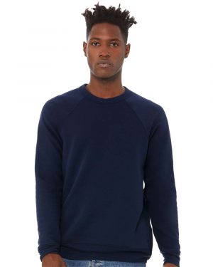 Bella + Canvas Sponge Fleece Raglan Crewneck Sweatshirt - Image 4