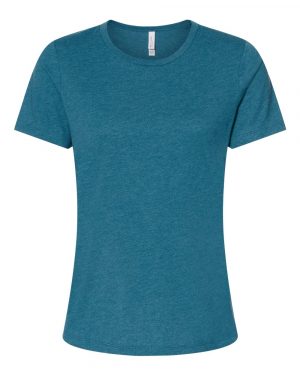 Bella + Canvas Women’s Relaxed Fit Heather CVC Tee - Image 7