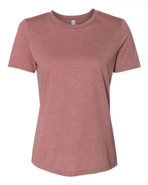 Bella + Canvas Women’s Relaxed Fit Heather CVC Tee - Image 6