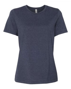 Bella + Canvas Women’s Relaxed Fit Heather CVC Tee - Image 5