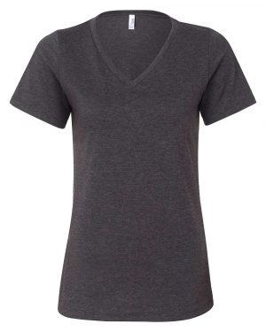 Bella + Canvas Women's Relaxed Heather CVC V-Neck Tee - Image 2