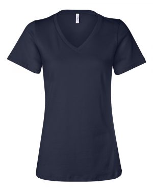 Bella + Canvas Women’s Relaxed Jersey V-Neck Tee - Image 3