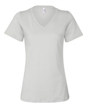 Bella + Canvas Women’s Relaxed Jersey V-Neck Tee - Image 2