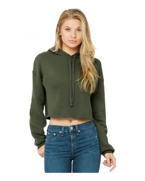 Bella + Canvas Women's Crop Fleece Hoodie