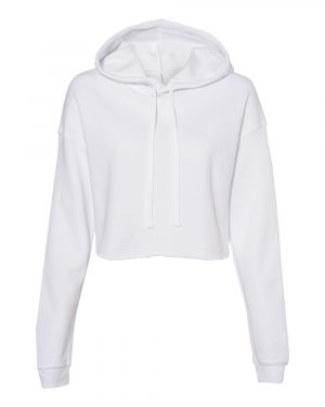 Bella + Canvas Women's Crop Fleece Hoodie - Image 2