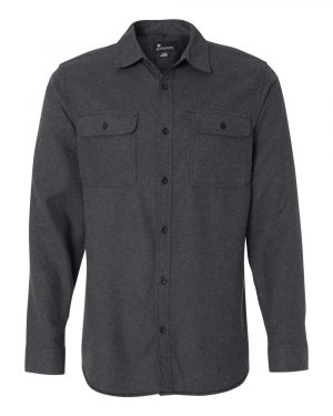 Burnside Solid Long Sleeve Flannel Shirt