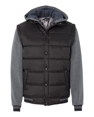 Burnside Nylon Vest with Fleece Sleeves - Image 2