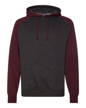 Independent Trading Co. Raglan Hooded Sweatshirt - Image 3