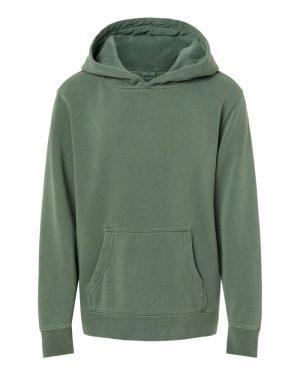 Independent Trading Co. Youth Midweight Pigment-Dyed Hooded Sweatshirt