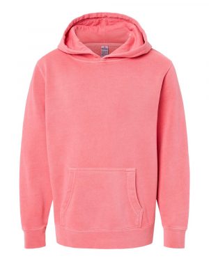 Independent Trading Co. Youth Midweight Pigment-Dyed Hooded Sweatshirt - Image 3