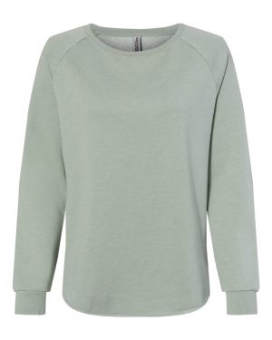 Independent Trading Co. Women's California Wave Wash Crewneck Sweatshirt - Image 2