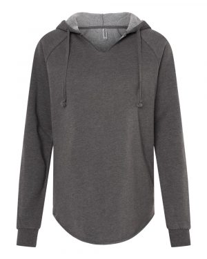 Independent Trading Co. Women’s Lightweight California Wave Wash Hooded Sweatshirt - Image 2