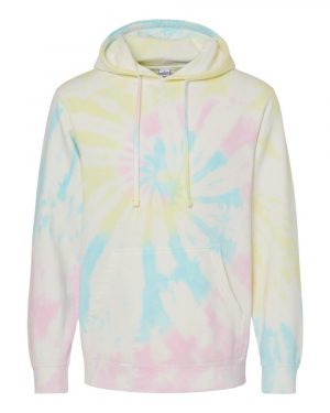 Independent Trading Co. Midweight Tie-Dyed Hooded Sweatshirt - Image 2