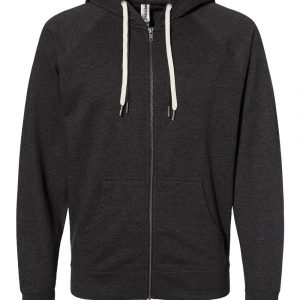 Independent Trading Co. Icon Lightweight Loopback Terry Full-Zip Hooded Sweatshirt