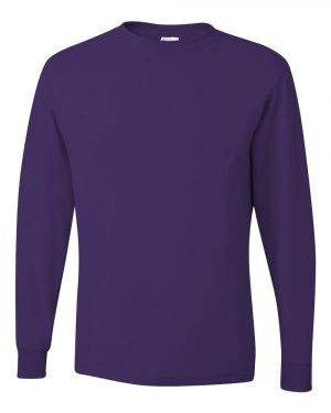 JERZEES Dri-Power® Long Sleeve 50/50 T-Shirt - Image 13