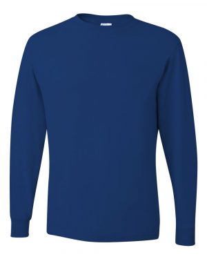 JERZEES Dri-Power® Long Sleeve 50/50 T-Shirt - Image 7