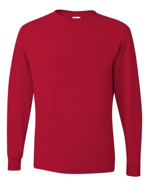 JERZEES Dri-Power® Long Sleeve 50/50 T-Shirt - Image 4