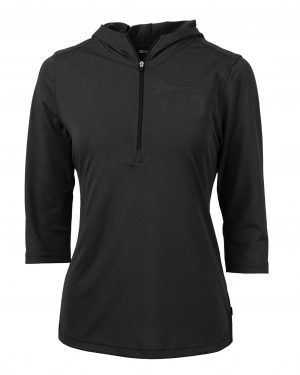 Cutter & Buck Virtue Eco Pique Recycled Half Zip Pullover Womens Hoodie - Image 2