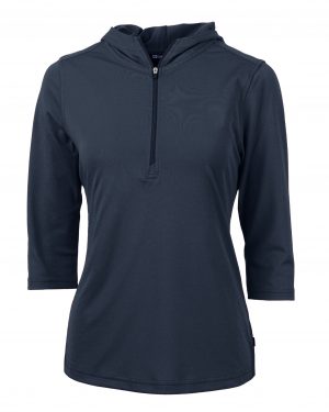 Cutter & Buck Virtue Eco Pique Recycled Half Zip Pullover Womens Hoodie - Image 3