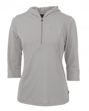 Cutter & Buck Virtue Eco Pique Recycled Half Zip Pullover Womens Hoodie - Image 4