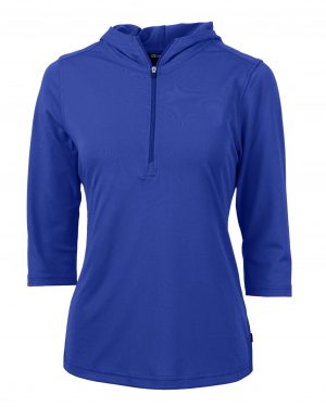 Cutter & Buck Virtue Eco Pique Recycled Half Zip Pullover Womens Hoodie - Image 6