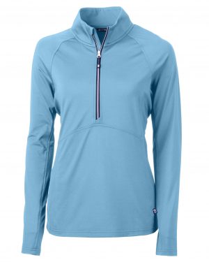 Cutter & Buck Adapt Eco Knit Stretch Recycled Womens Half Zip Pullover - Image 2