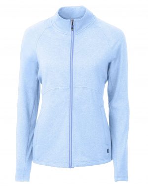 Cutter & Buck Adapt Eco Knit Heather Recycled Womens Full Zip - Image 2