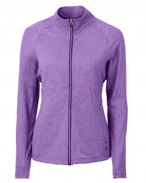 Cutter & Buck Adapt Eco Knit Heather Recycled Womens Full Zip - Image 5