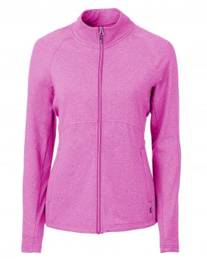 Cutter & Buck Adapt Eco Knit Heather Recycled Womens Full Zip - Image 7